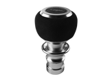 LEYO Motorsport | Black Alcantara DSG Shift Knob (Silver Anodized)