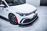 MK8 Golf GTI Front Lip Splitter & Bumper Reinforcement Plate (GLOSS BLACK)