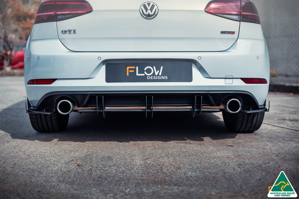 VW MK7.5 Golf GTI Rear Valance & Flow-Lock Diffuser Fins | Flow Designs Australia