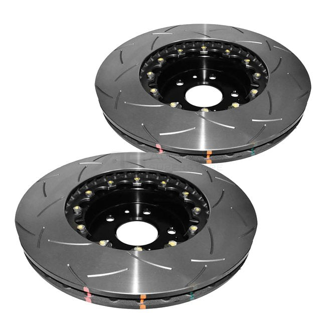 DBA | 52645BLKS T3 5000 Series Slotted 2Pc Front Rotors PAIR