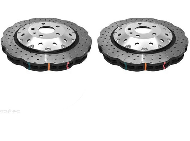 DBA | 52844WSLVXD 5000 Series Wave Cross Drilled 2Pc Front Rotors PAIR