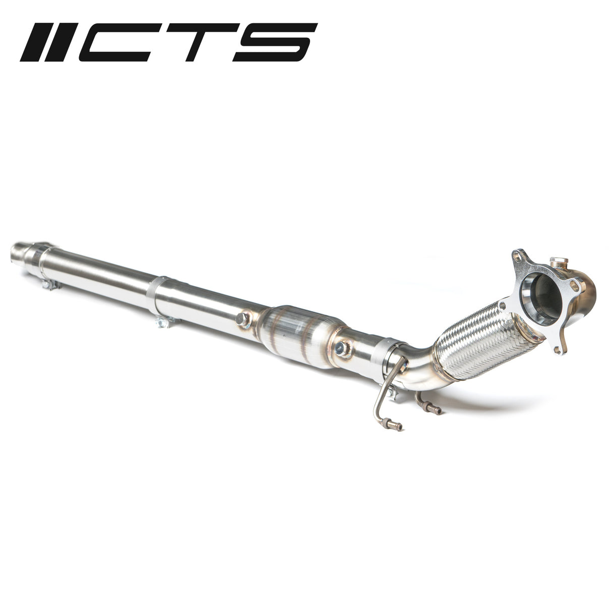 CTS Turbo | Downpipe with High-Flow Cat (MK5/6 GTI, A3 2.0T FWD)