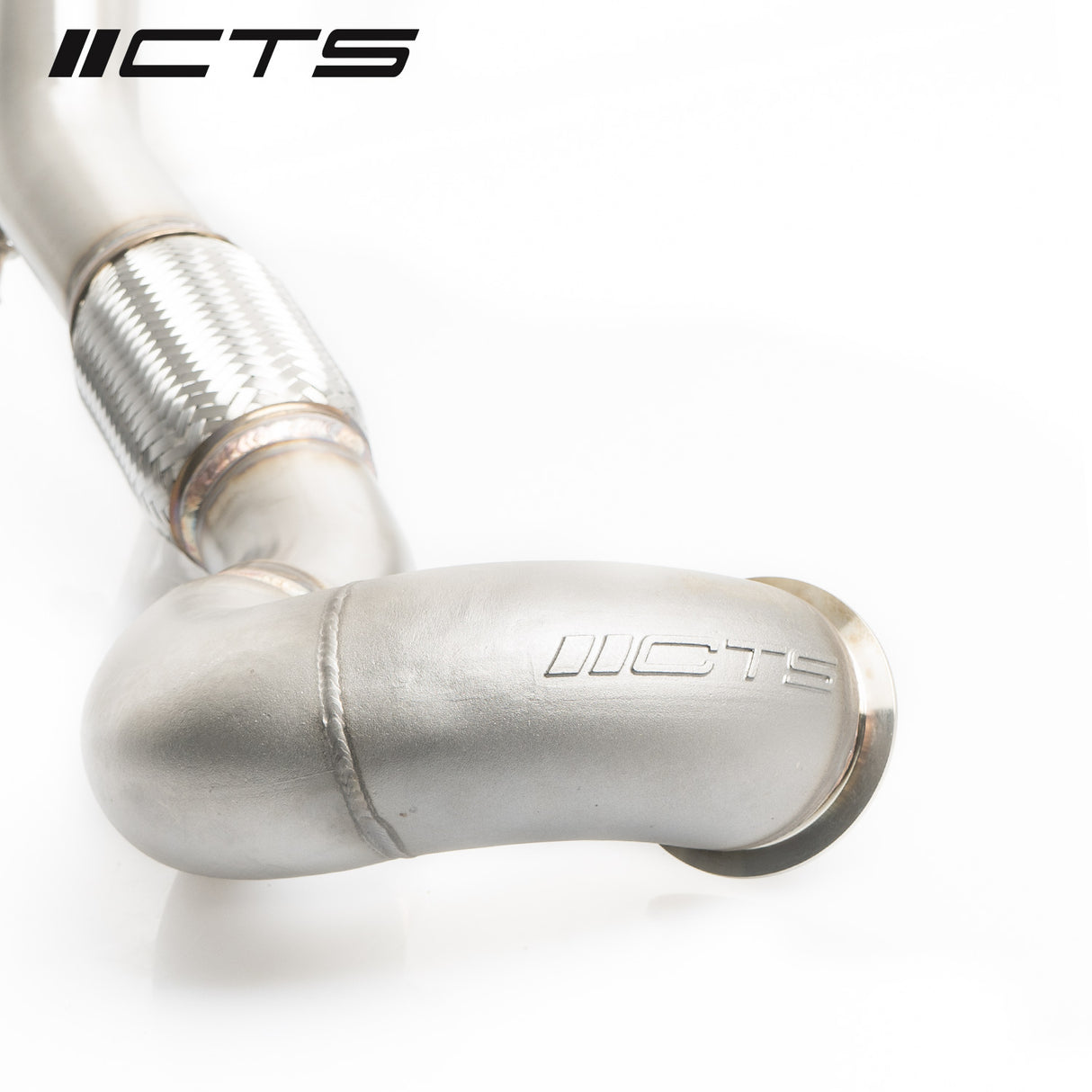 CTS Turbo | Downpipe with High-Flow Cat (MK7 Golf R/Audi S3 8V)