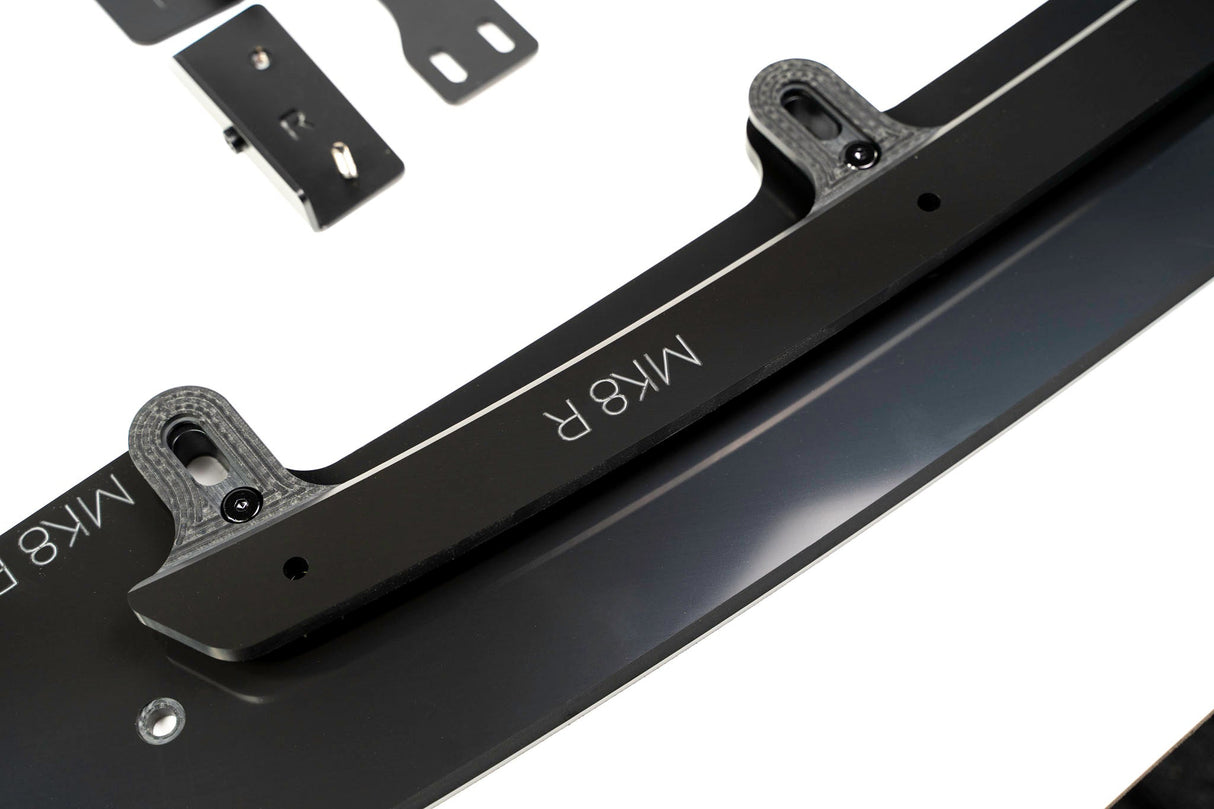 GLOSS BLACK MK8 Golf R Chassis Mounted Front Lip Splitter