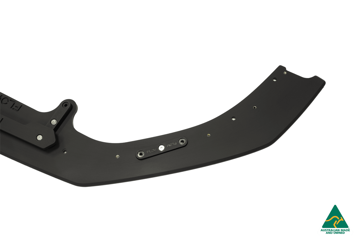 RS3 8V Sedan FL Front Lip Splitter & Stainless Steel Mounting Brace