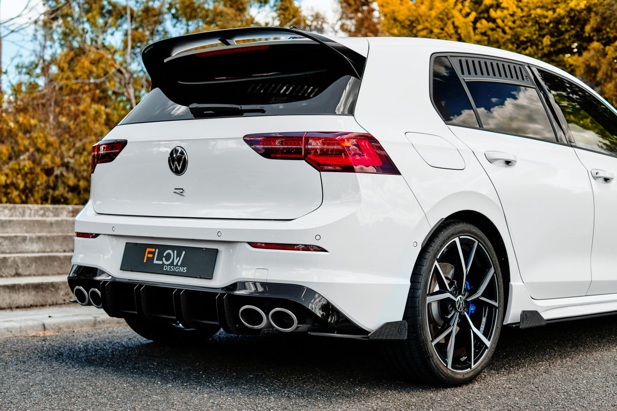 GLOSS BLACK MK8 Golf R Rear Spats (Pair)