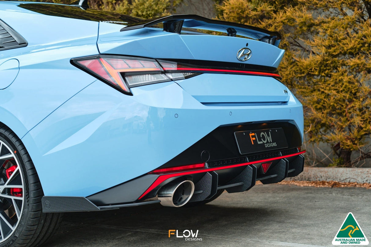 CN7 i30N Sedan 2021 Flow-Lock Rear Diffuser GLOSS BLACK