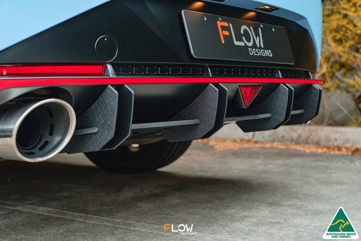 CN7 i30N Sedan 2021 Flow-Lock Rear Diffuser GLOSS BLACK