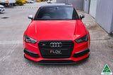 S3 8V Sedan PFL Front Lip Splitter V3 & Mounting Brace