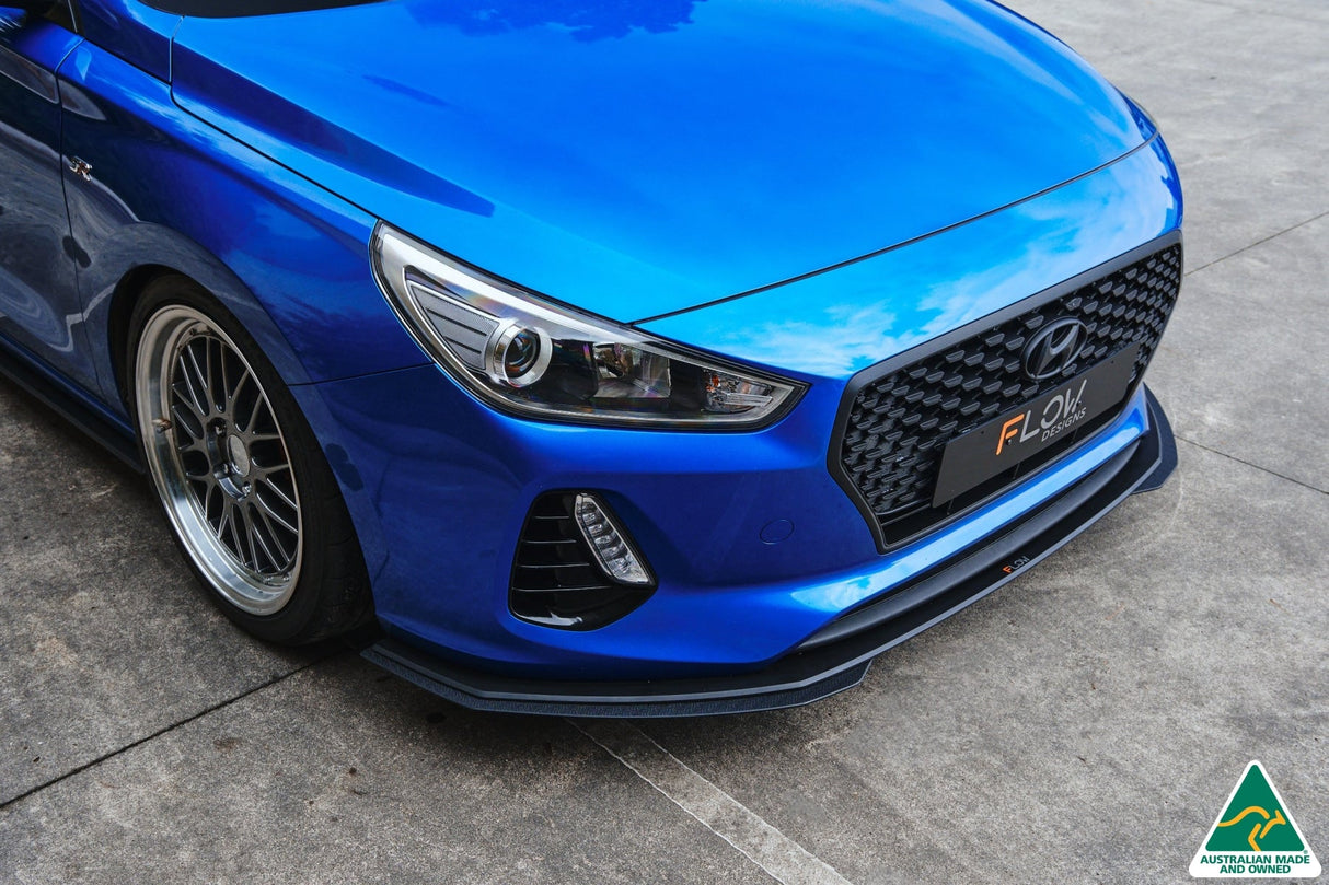 i30 SR Hatch (2017-2018) Front Lip Splitter Extensions (Pair)