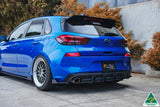 i30 SR Hatch (2017-2018) Flow-Lock Rear Diffuser (GLOSS BLACK)