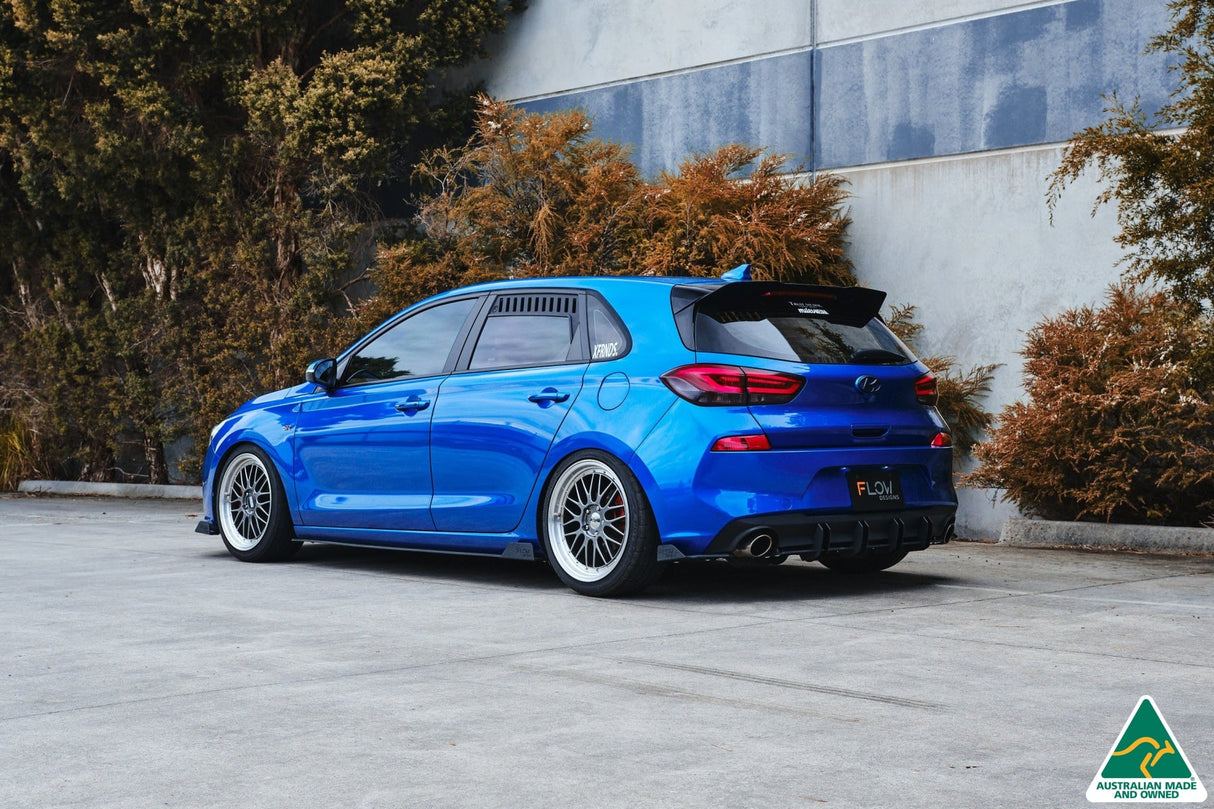 i30 SR Hatch (2017-2018) Rear Spats (Pair) (GLOSS BLACK)