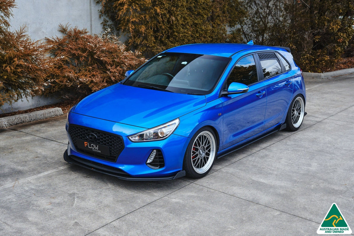 i30 SR Hatch (2017-2018) Front Lip Splitter Extensions (Pair)