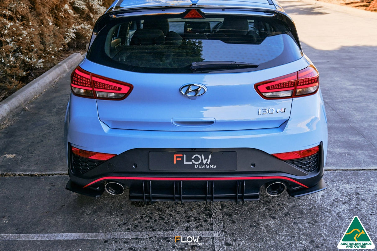 i30N Hatch PD FL 2021 Flow-Lock Rear Diffuser (GLOSS BLACK)