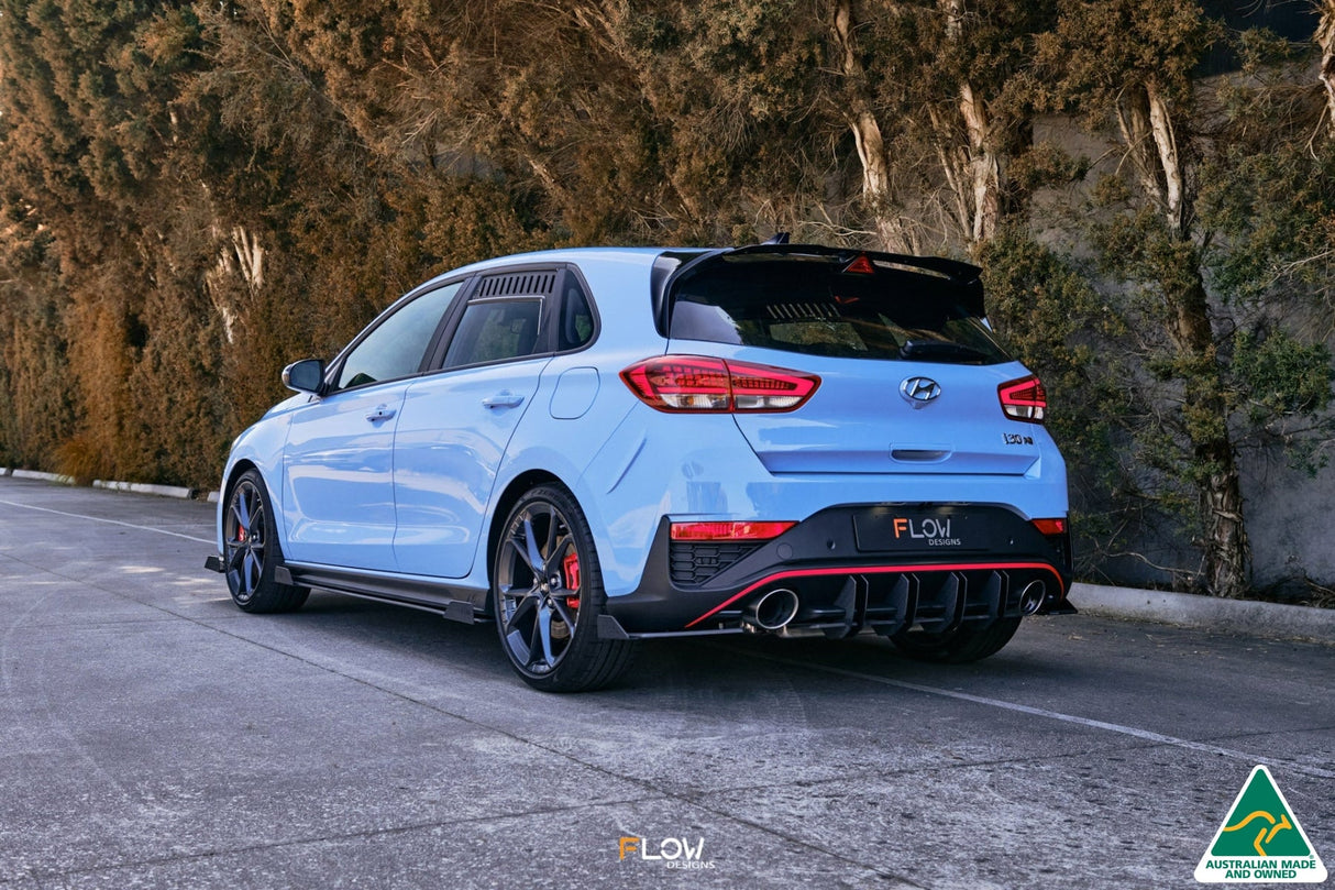 i30N Hatch PD FL 2021 Flow-Lock Rear Diffuser (GLOSS BLACK)