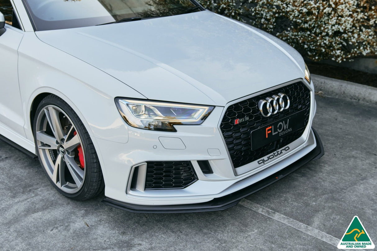 RS3 8V Sedan FL Front Lip Splitter Extensions (Pair)