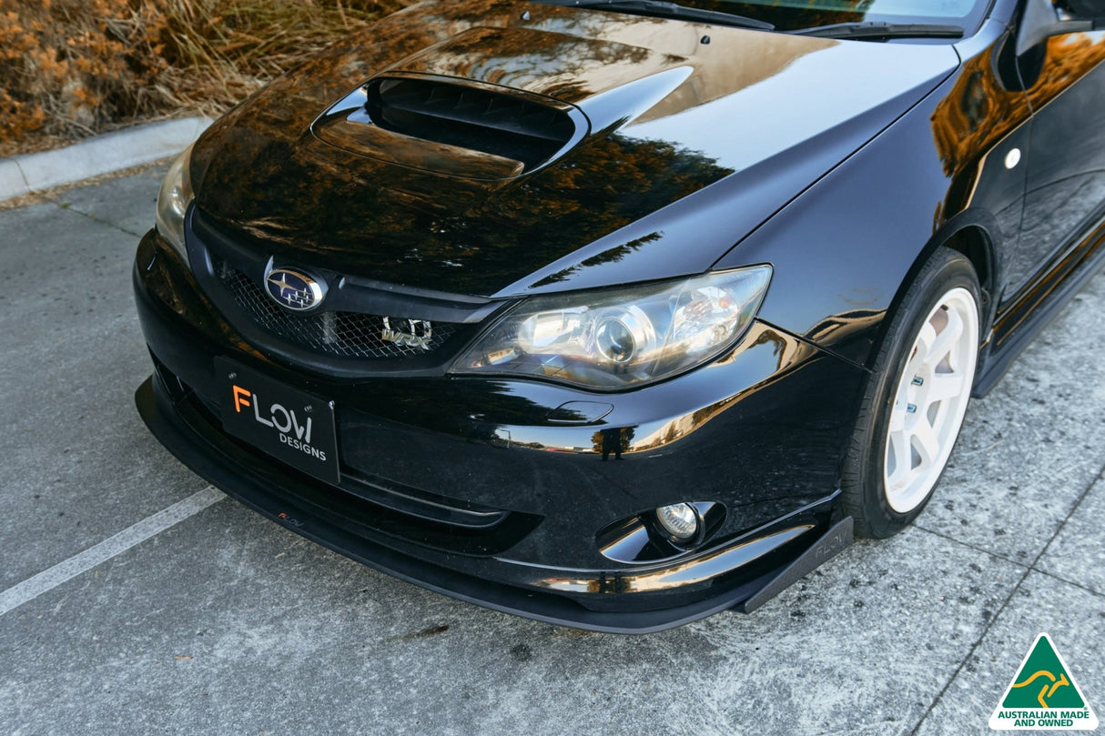 Impreza WRX/RS G3 Hatch PFL Front Lip Splitter & Mounting Brace