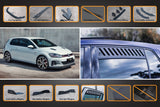 MK7.5 Golf GTI Full Lip Splitter Set with Flow-Lock Rear Diffuser