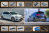 MK7.5 Golf GTI Full Lip Splitter Set with Flow-Lock Rear Diffuser