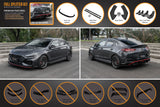 i30N Fastback PD FL 2022+ Full Lip Splitter Set (GLOSS BLACK)