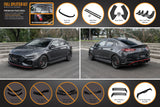 i30N Fastback PD FL 2022+ Full Lip Splitter Set (GLOSS BLACK)