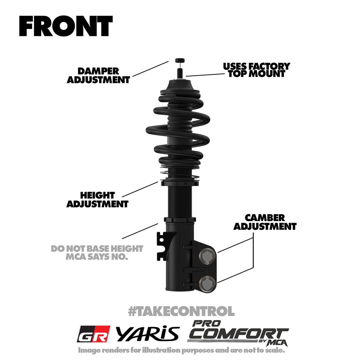 MCA | Pro Comfort Coilovers (Toyota Yaris GR XPA16R)