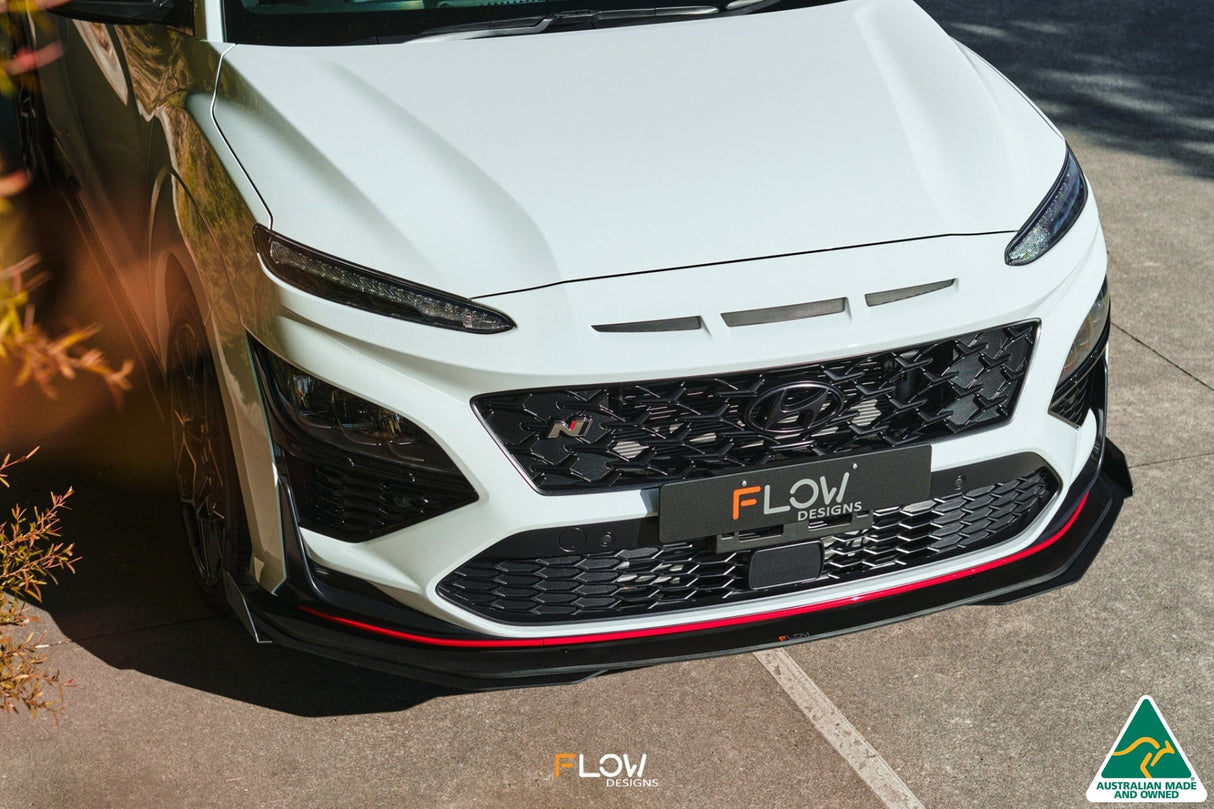 Kona N Front Lip Splitter (GLOSS BLACK)