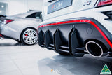 Kona N Flow-Lock Rear Diffuser (GLOSS BLACK)