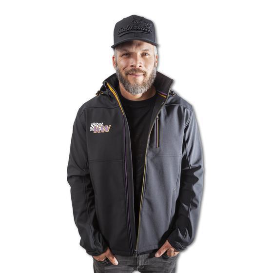 KW Mens Softshell Jacket - Black XL - ModsDirect