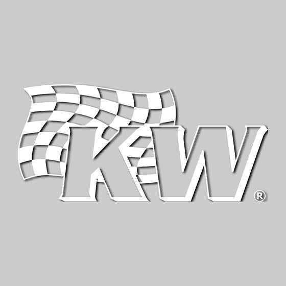 KW White Sticker - 200 x 90mm - ModsDirect