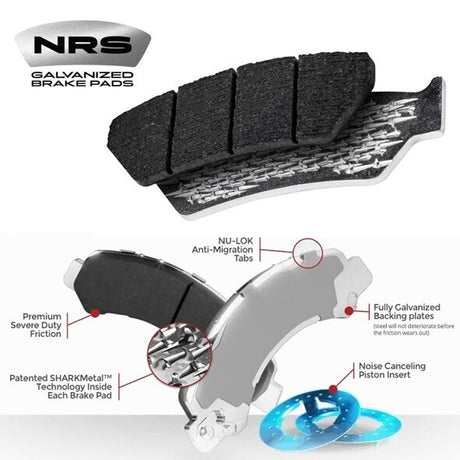 NRS Brakes 4x4 Heavy Duty Brake Pads  Jeep SRT / Cadillac CTS / Nissan GTR35 4x4 Heavy Duty Brake Pads FRONT