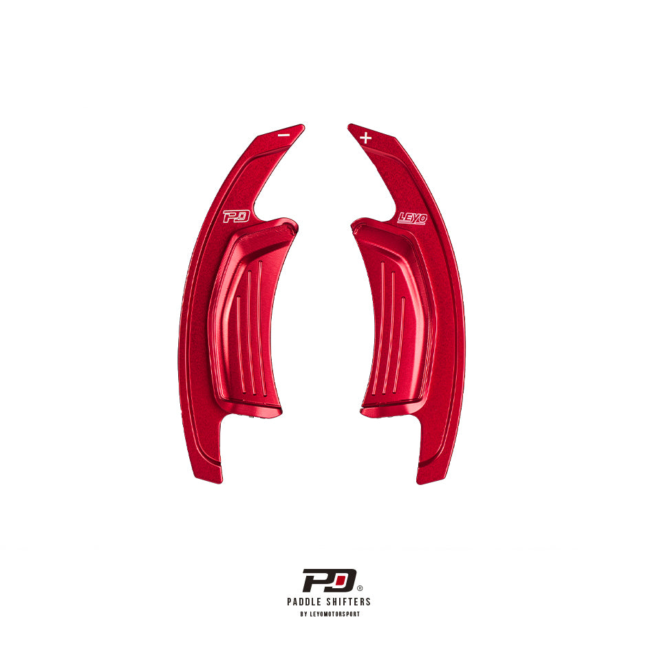 LEYO Motorsport | Audi S Tronic Billet Paddle Shifter Extension (v3) Red