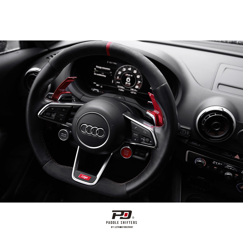 LEYO Motorsport | Audi S Tronic Billet Paddle Shifter Extension (v3) Red