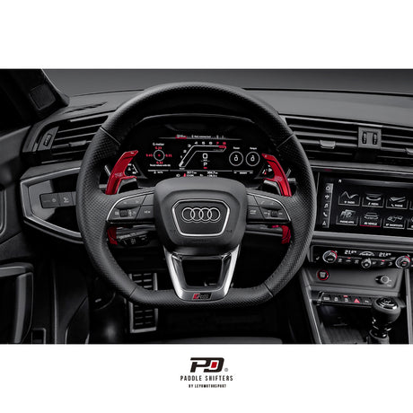 LEYO Motorsport | Audi S Tronic Billet Paddle Shifter Extension (v3) Red