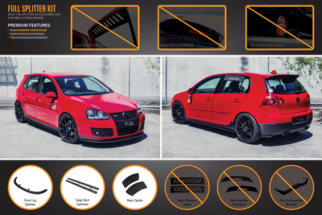 MK5 Golf GTI Full Lip Splitter Set