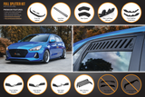 i30 SR Hatch (2017-2018) Full Lip Splitter Set (GLOSS BLACK)