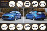 i30 SR Hatch (2017-2018) Full Lip Splitter Set (GLOSS BLACK)