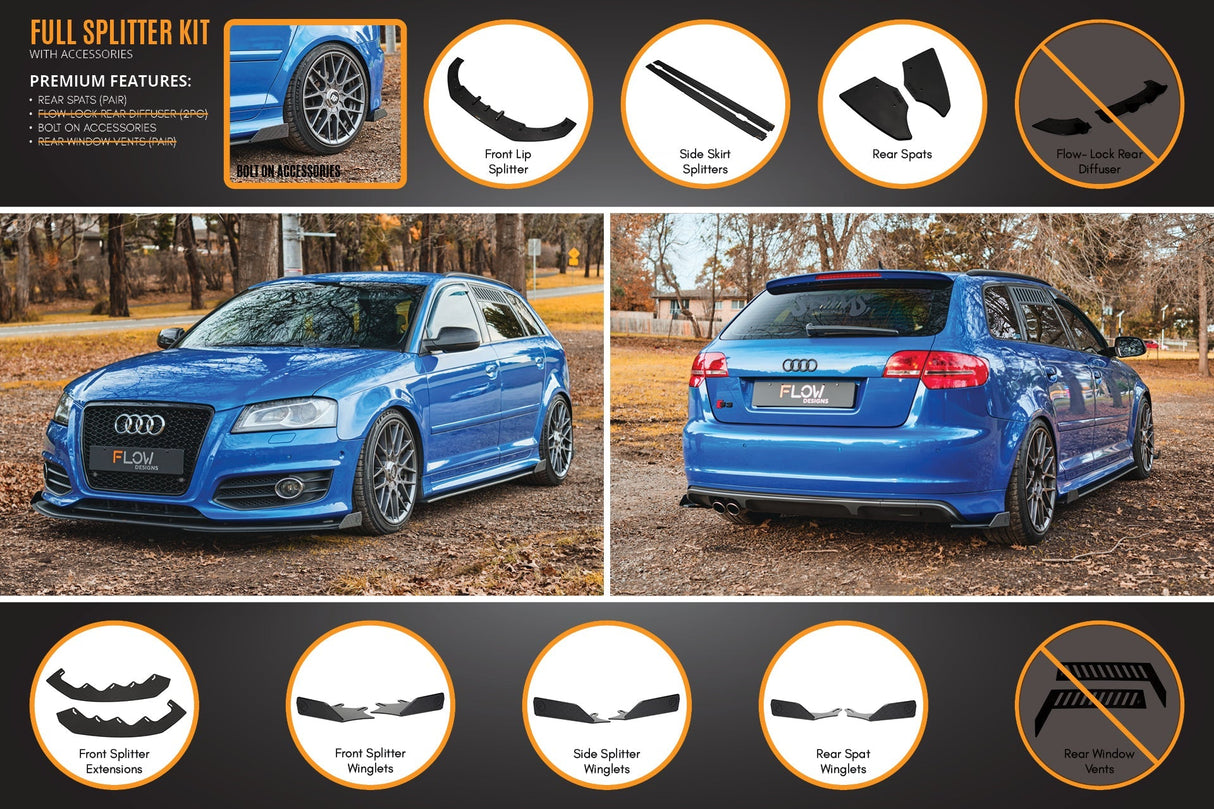 S3 8P2 Hatch (FL) Full Lip Splitter Set