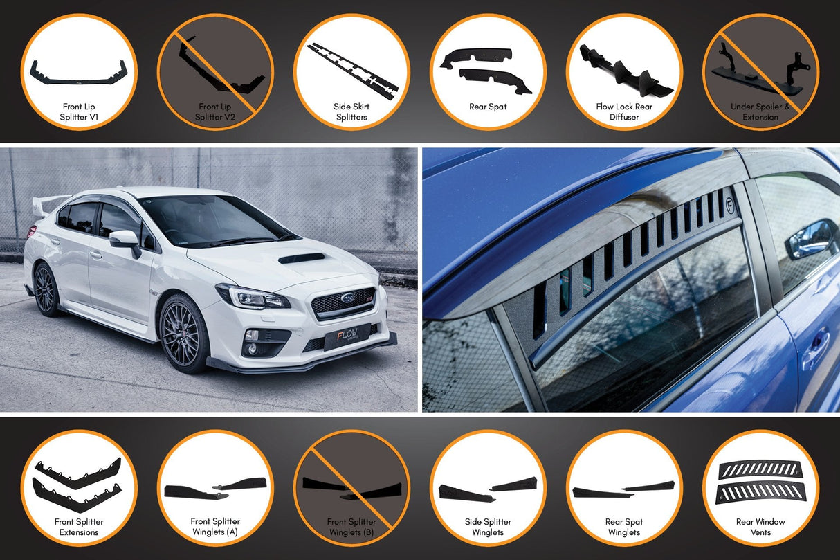 VA WRX/STI Full Lip Splitter Set