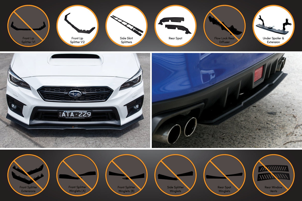 VA WRX/STI Full Lip Splitter Set