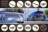 MK7 Golf GTI Full Lip Splitter Set with Rear Aero Valance & Fairing