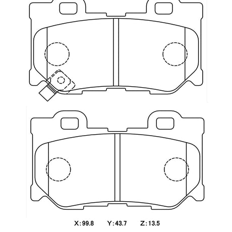 WinmaX W7 Race Brake Pads Nissan 370Z (Akebono) - ModsDirect