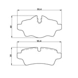 WinmaX W1 REAR Street Performance Brake Pads Mini Cooper JCW - ModsDirect