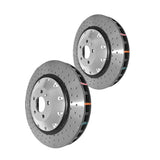 DBA | 52968BLKXD 5000 Series Cross Drilled 2Pc Front Rotors PAIR