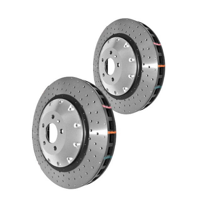 DBA | 53146BLKXD 5000 Series Cross Drilled 2Pc Front Rotors PAIR