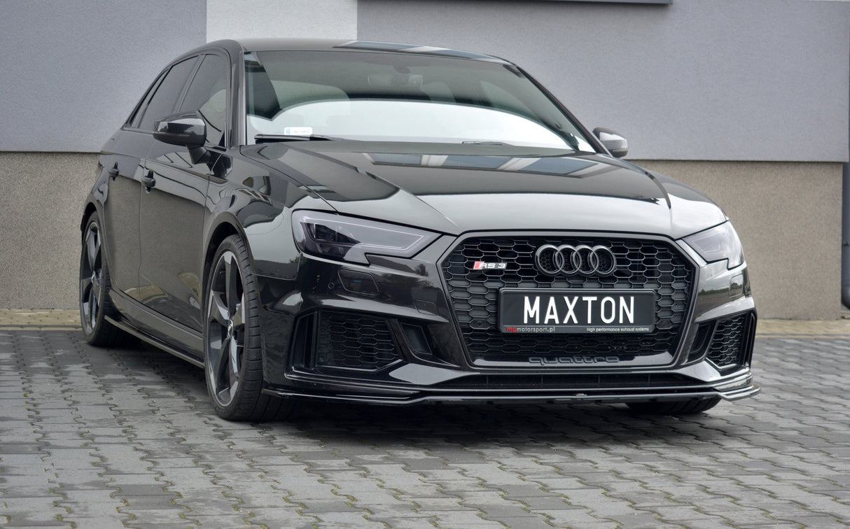 MAXTON DESIGN | Sportback V2 Front Splitter (FL Audi RS3 8V)