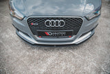 MAXTON DESIGN | Racing Durability Front Splitter (PFL Audi RS3 8V Sportback)