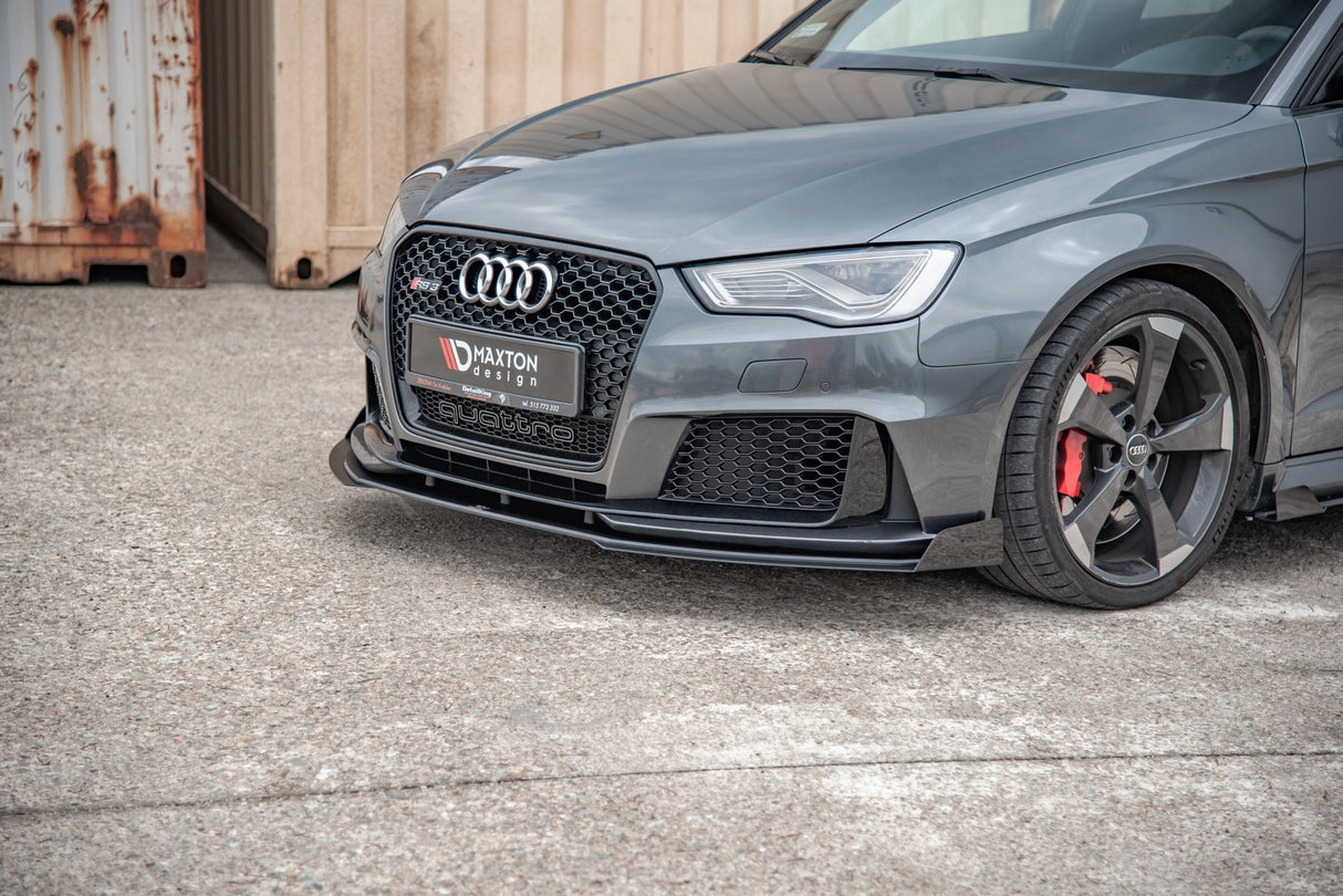 MAXTON DESIGN | Racing Durability Front Splitter + Flaps (PFL Audi RS3 8V Sportback)