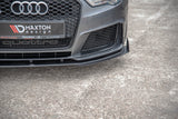 MAXTON DESIGN | Racing Durability Front Splitter + Flaps (PFL Audi RS3 8V Sportback)