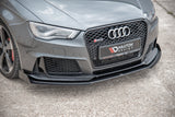 MAXTON DESIGN | Racing Durability Front Splitter + Flaps (PFL Audi RS3 8V Sportback)